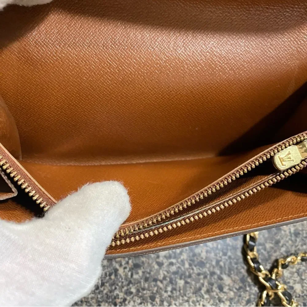 LOUIS VUITTON Monogram Sarah Wallet to Shoulder Bag 💼 W17 - Picture 12 of 14